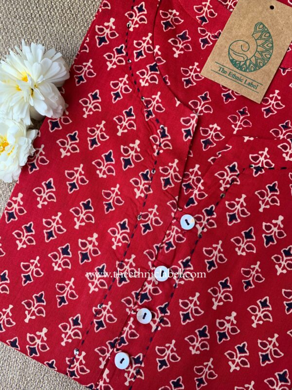 "Suhani" Kantha Cotton kurta - Image 2