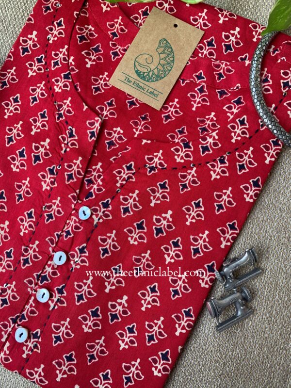 "Suhani" Kantha Cotton kurta - Image 3