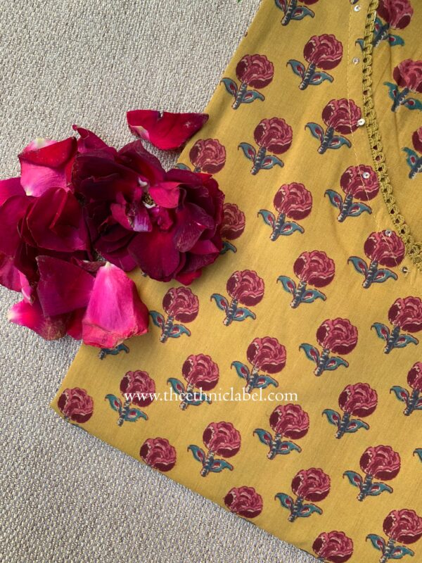 "Aarya" Angrakha Cotton kurta - Image 3