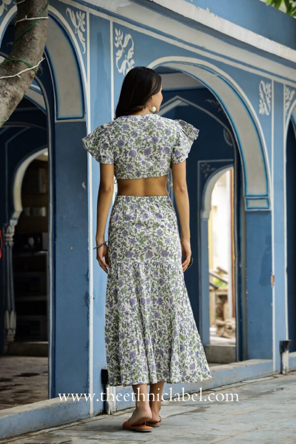 "Fiza" Hand block printed Co-ord Set - Image 3