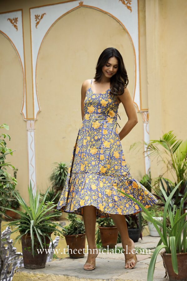 Blue Flaura 'Grace' Pure Cotton Dress - Image 2