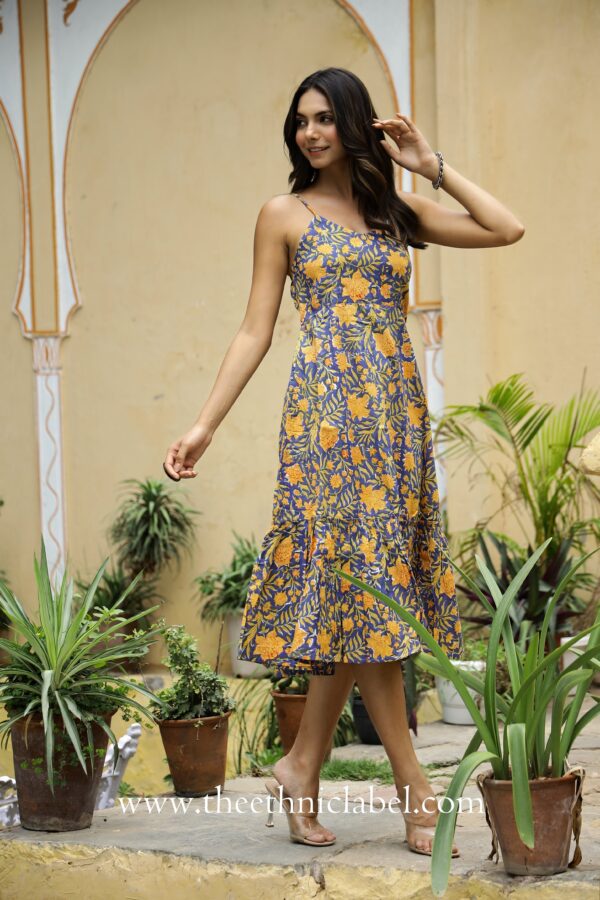 Blue Flaura 'Grace' Pure Cotton Dress - Image 5