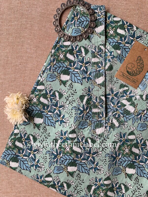 "Vidya" Floral Cotton kurta - Big Size - Image 2
