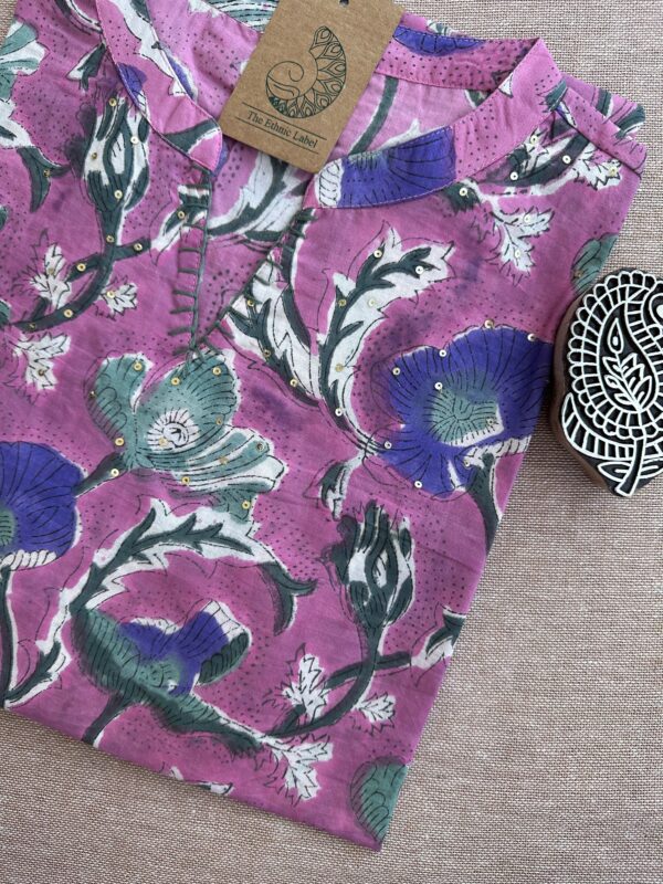 Short Kurti "Tamanna" Bagru Cotton - Image 3