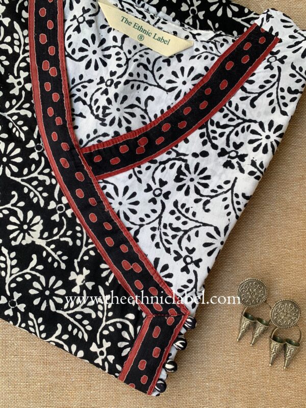 "Amiya" Hand Block Printed Cotton kurta - Image 3