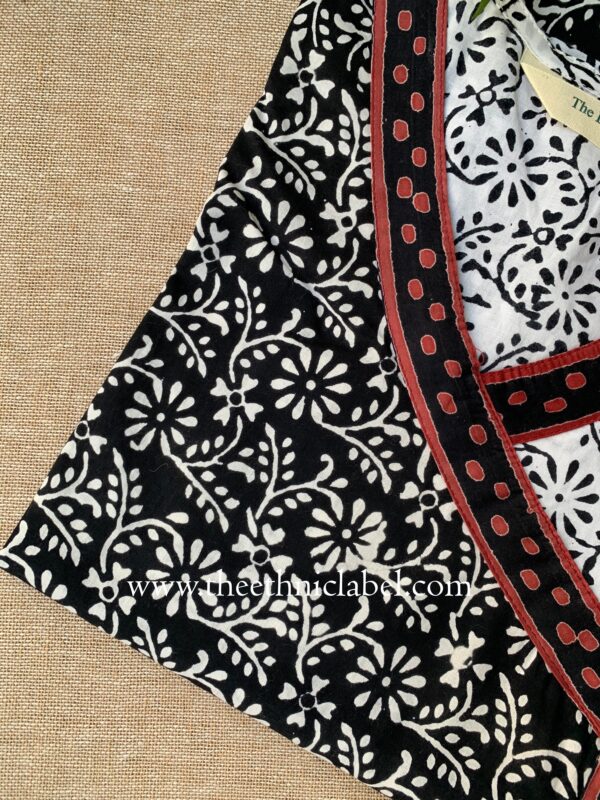 "Amiya" Hand Block Printed Cotton kurta - Image 4