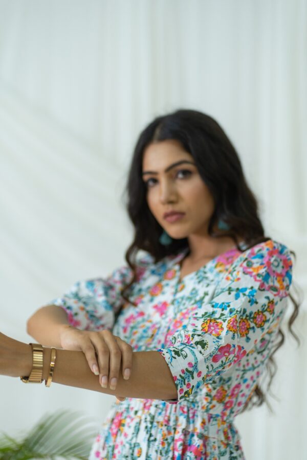 White "Peppy" Floral dress - Image 7