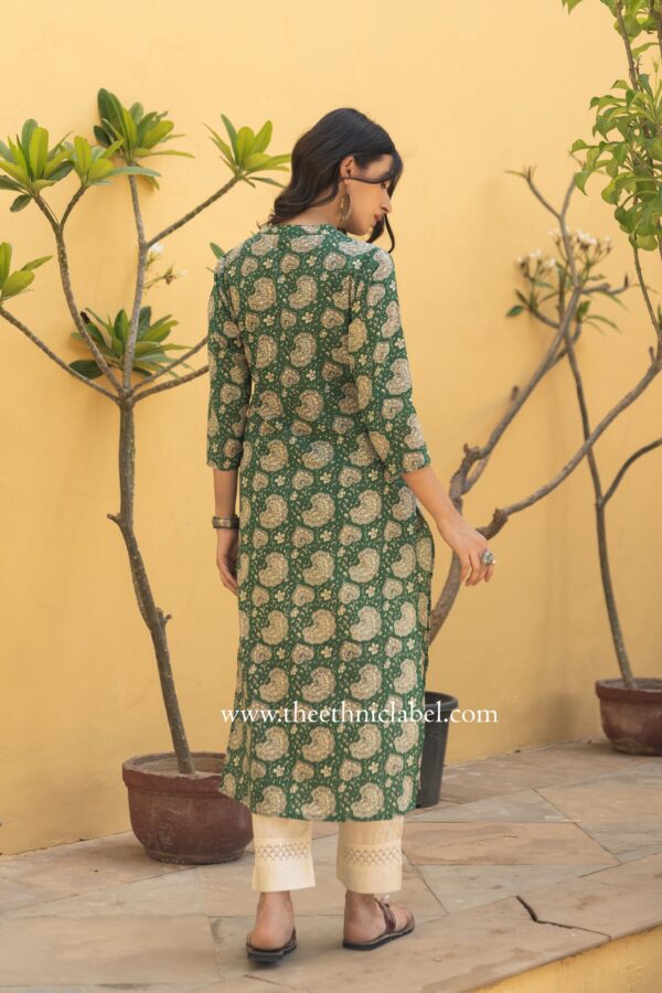 "Hinaya" Bagru Cotton kurta - Image 5