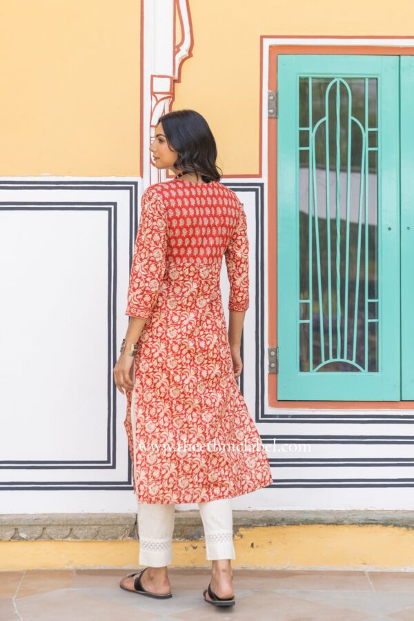 "Sanskriti" Bagru Cotton kurta - Image 7