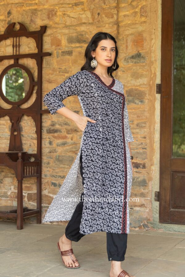 "Aaheli" Hand Block Printed Cotton kurta - Image 6