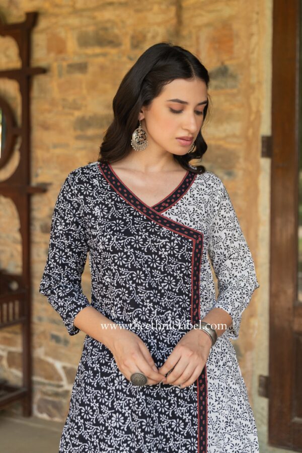 "Aaheli" Hand Block Printed Cotton kurta - Image 2