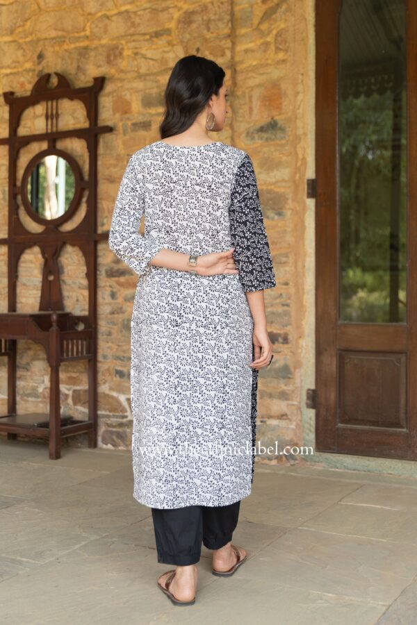 "Aaheli" Hand Block Printed Cotton kurta - Image 5