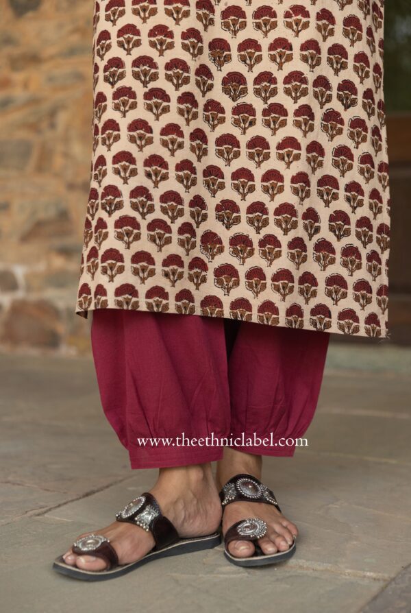 "Nadira" Bagru Print Cotton kurta - Image 7