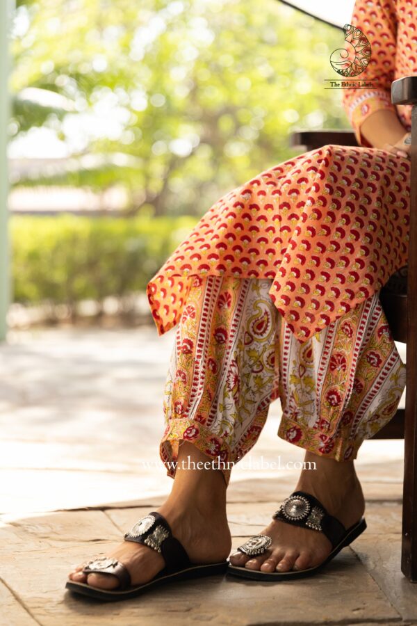 "Chhavi" Hand Block Printed Cotton Co-ord Set - 2 pc - Image 4
