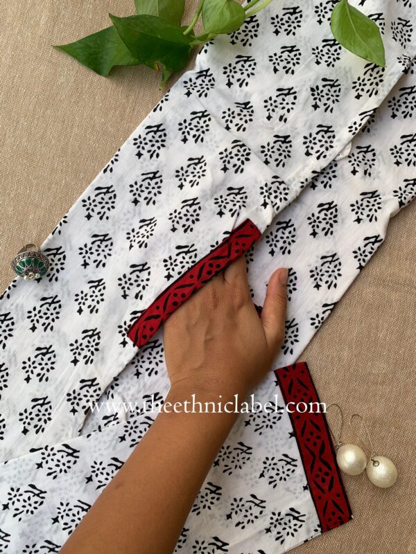 "Surbhi" Hand Block Printed Cotton kurta - Image 5