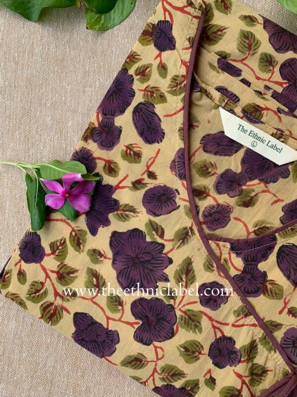 "Aditi" Hand Block Printed Cotton Kurta - Image 3