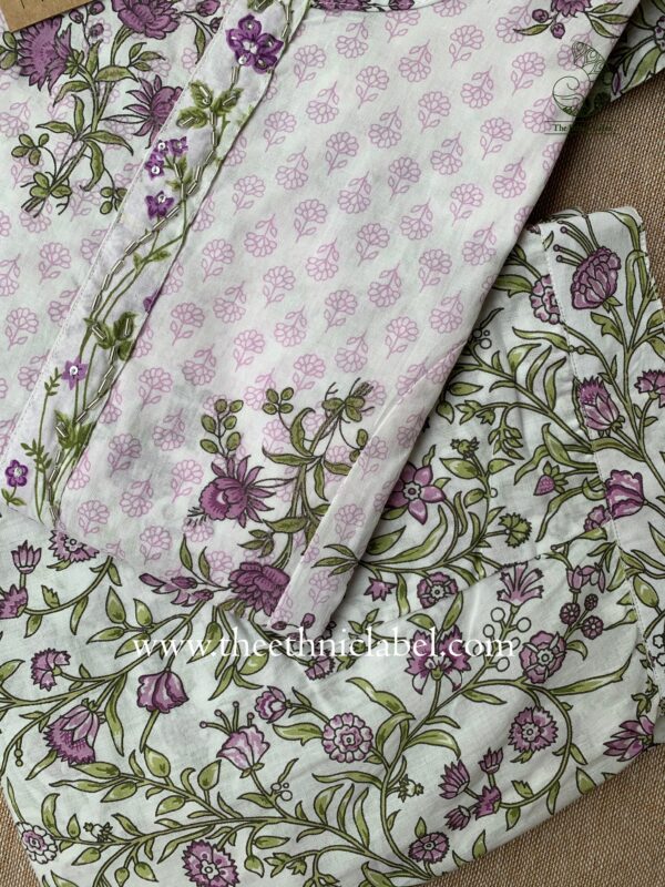 "Tasneem" Cotton Suit Set (3pc) - Image 2