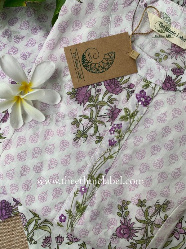 "Tasneem" Cotton Suit Set (3pc) - Image 5