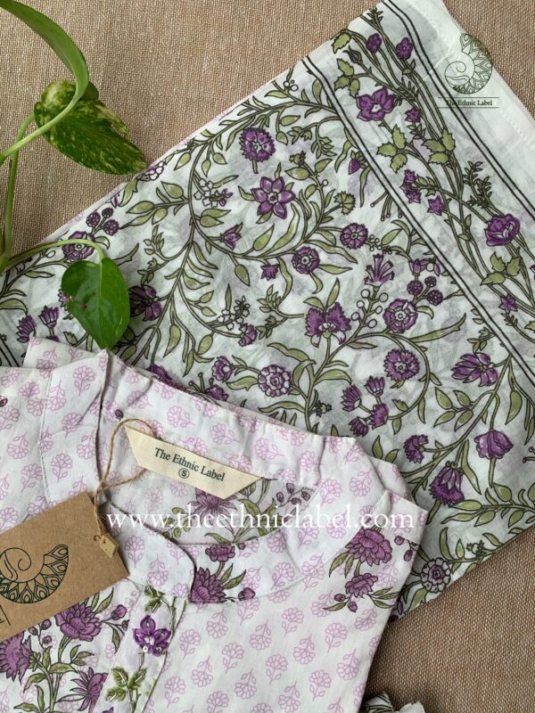 "Tasneem" Cotton Suit Set (3pc) - Image 4