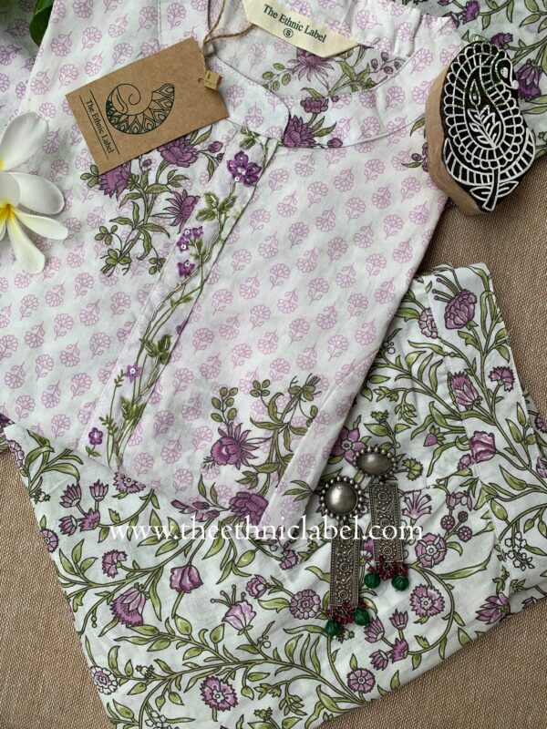 "Tasneem" Cotton Suit Set (3pc) - Image 3