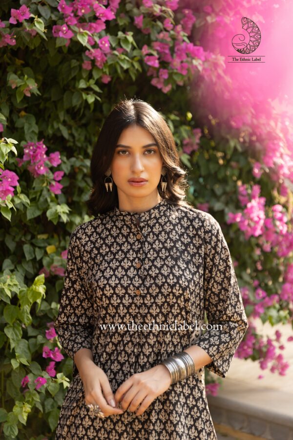 "Kajal" Hand Block Printed Cotton Co-ord Set-2pc - Image 6