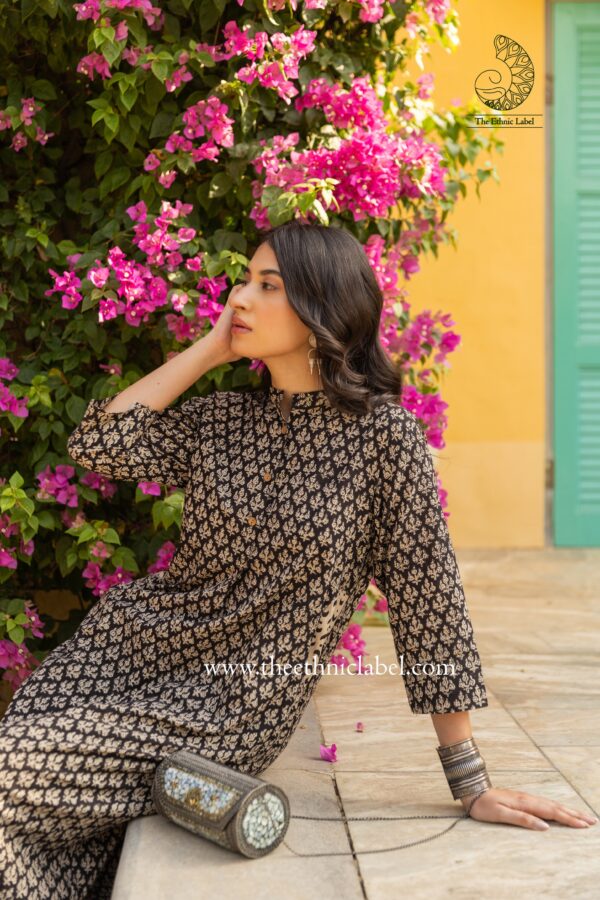 "Kajal" Hand Block Printed Cotton Co-ord Set-2pc - Image 7