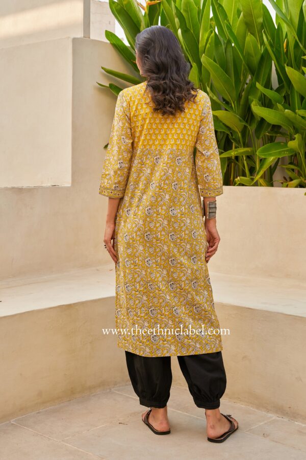 "Achala" Bagru Cotton kurta - Image 2