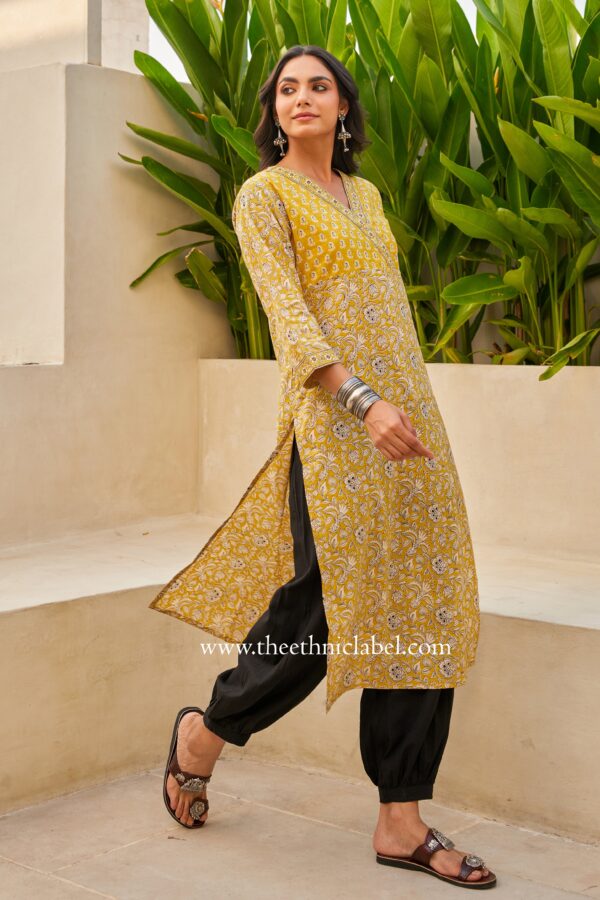 "Achala" Bagru Cotton kurta - Image 5